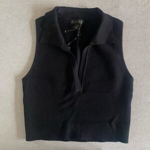 NWT House of Harlow 1960 crop black top